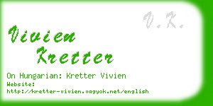 vivien kretter business card